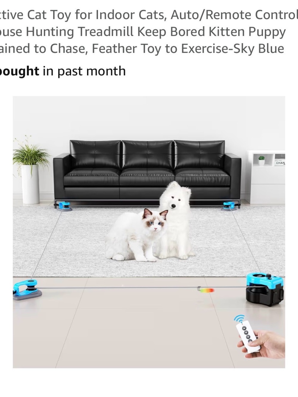 Active Cat Toy - Blue Interactive Cat Play System - Picture 3 of 3
